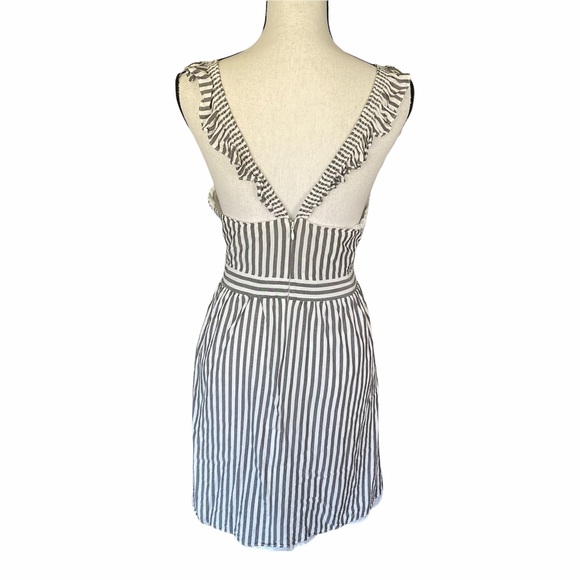 Madewell Striped Ruffle Strap Empire Dress - Picture 8 of 8